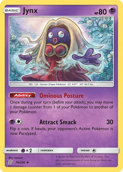 Jynx - 76/236 (Uncommon) [UNM-76-U]