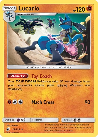 Lucario - 117/236 (Rare) [UNM-117-R]