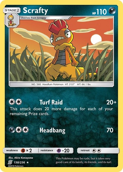 Scrafty - 138/236 (Rare) [UNM-138-R]