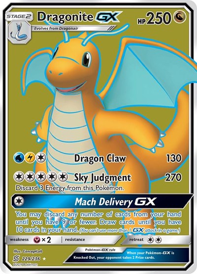 Dragonite GX - 229/236 (Ultra Rare) [UNM-229-UR]