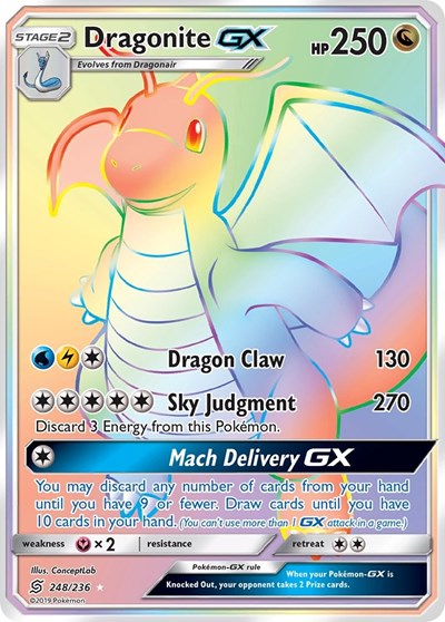 Dragonite GX - 248/236 (Secret Rare) [UNM-248-SR]