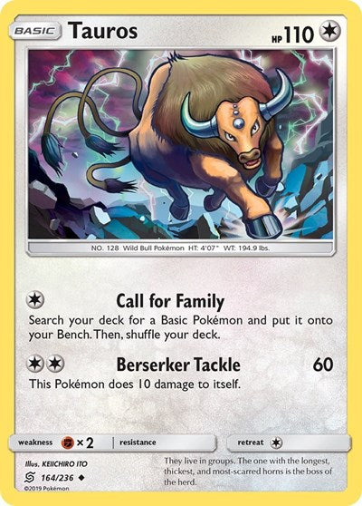 Tauros - 164/236 (Uncommon) [UNM-164-U]