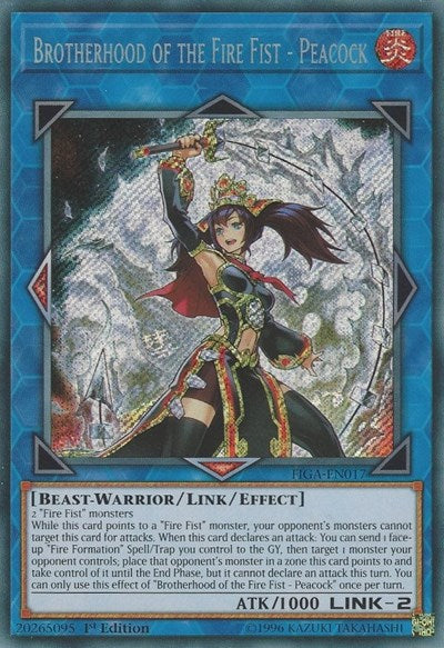 Brotherhood of the Fire Fist - Peacock (Secret Rare) [FIGA-EN017-SeR]