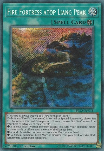 Fire Fortress atop Liang Peak (Secret Rare) [FIGA-EN018-SeR]