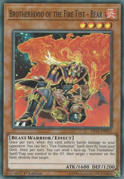 Brotherhood of the Fire Fist - Bear (Super Rare) [FIGA-EN023-SuR]