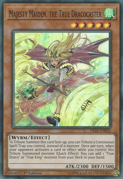 Majesty Maiden, the True Dracocaster (Super Rare) [FIGA-EN052-SuR]