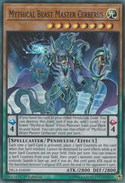 Mythical Beast Master Cerberus (Super Rare) [FIGA-EN059-SuR]