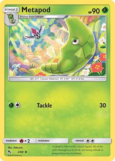 Metapod - 2/68 (Uncommon) [HIF-2-U]