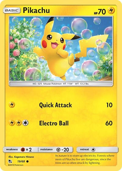 Pikachu - 19/68 (Common) [HIF-19-C]