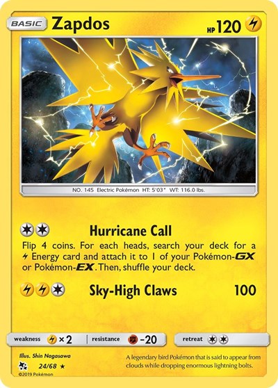 Zapdos - 24/68 (Holo Rare) [HIF-24-HR]