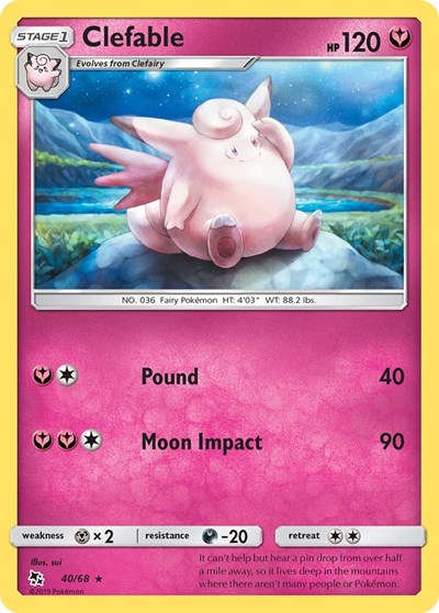 Clefable - 40/68 (Rare) [HIF-40-R]