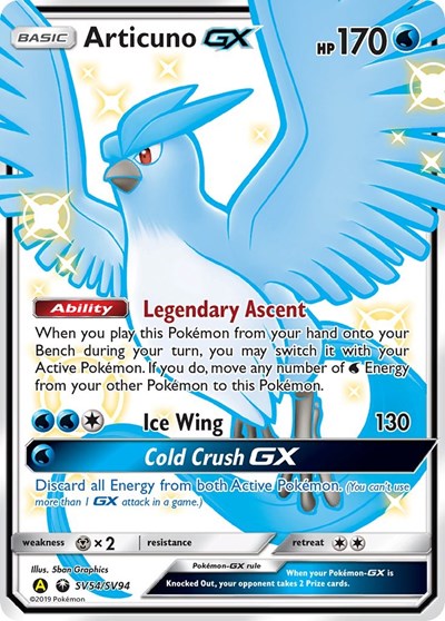 Articuno GX - SV54/SV94 (Shiny Holo Rare) [HIF-SV54-SHHR]