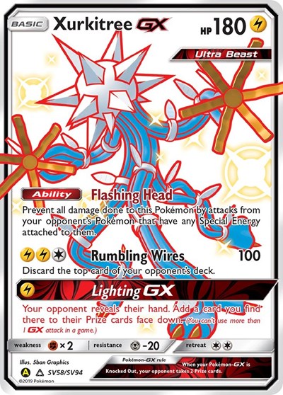 Xurkitree GX - SV58/SV94 (Shiny Holo Rare) [HIF-SV58-SHHR]