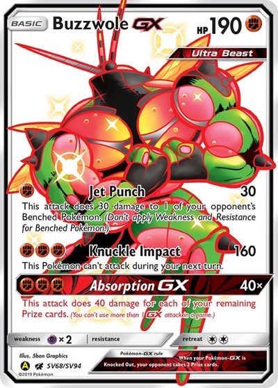 Buzzwole GX - SV68/SV94 (Shiny Holo Rare) [HIF-SV68-SHHR]