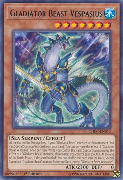 Gladiator Beast Vespasius (Rare) [CHIM-EN013-R]