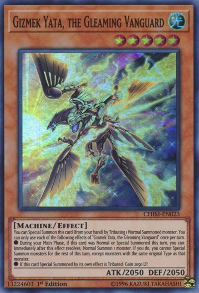 Gizmek Yata, the Gleaming Vanguard (Super Rare) [CHIM-EN023-SuR]