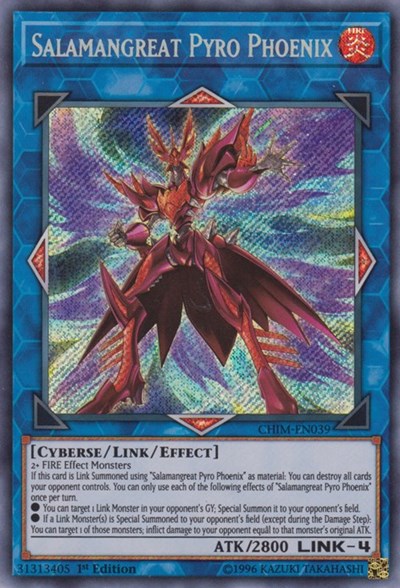 Salamangreat Pyro Phoenix (Secret Rare) [CHIM-EN039-SeR]