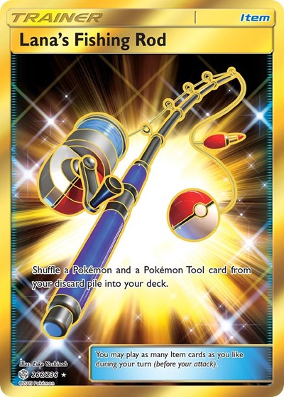 Lana's Fishing Rod - 266/236 (Secret Rare) [CEC-266-SR]