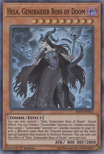 Hela, Generaider Boss of Doom (Super Rare) [MYFI-EN032-SuR]