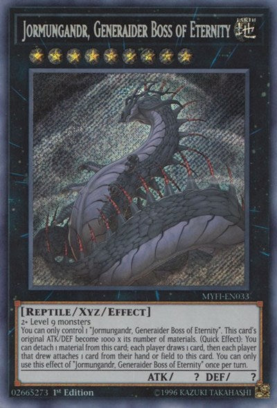 Jormungandr, Generaider Boss of Eternity (Secret Rare) [MYFI-EN033-SeR]