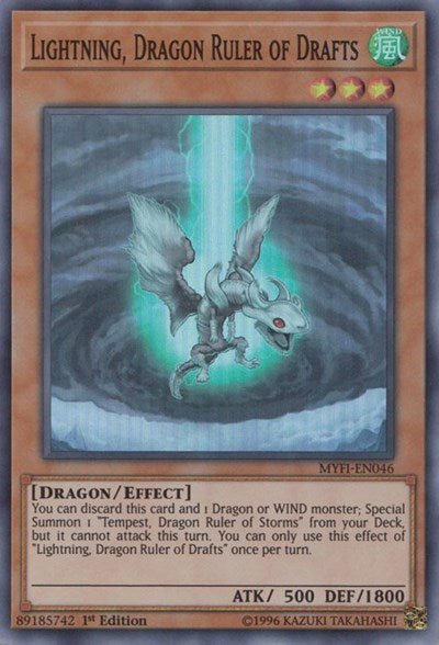 Lightning, Dragon Ruler of Drafts (Super Rare) [MYFI-EN046-SuR]