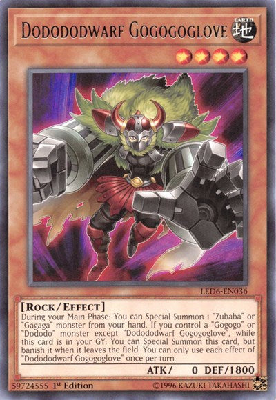 Dodododwarf Gogogoglove (Rare) [LED6-EN036-R]