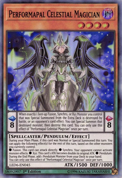 Performapal Celestial Magician (Super Rare) [LED6-EN045-SuR]