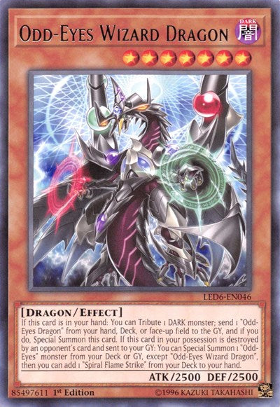 Odd-Eyes Wizard Dragon (Rare) [LED6-EN046-R]