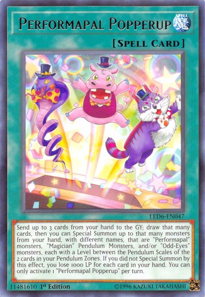 Performapal Popperup (Rare) [LED6-EN047-R]