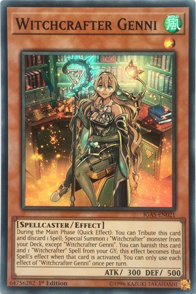 Witchcrafter Genni (Super Rare) [IGAS-EN021-SuR]