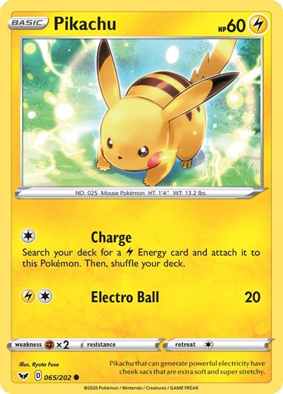 Pikachu - 065/202 (Common) [SSH-065-C]