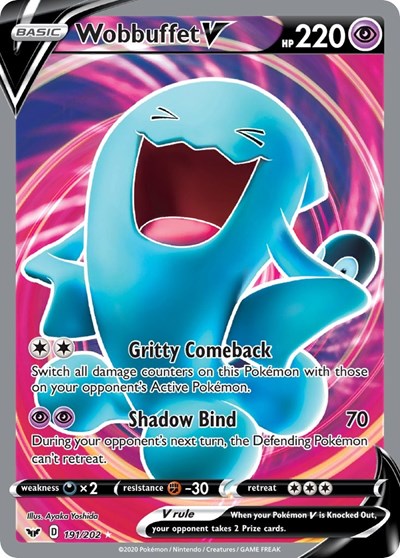 Wobbuffet V - 191/202 (Ultra Rare) [SSH-191-UR]