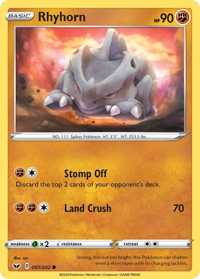 Rhyhorn - 097/202 (Common) [SSH-097-C]