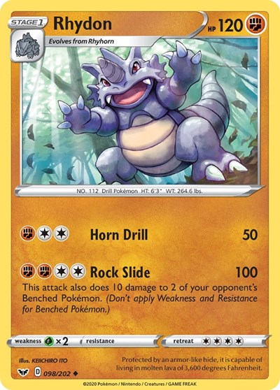 Rhydon - 098/202 (Uncommon) [SSH-098-U]