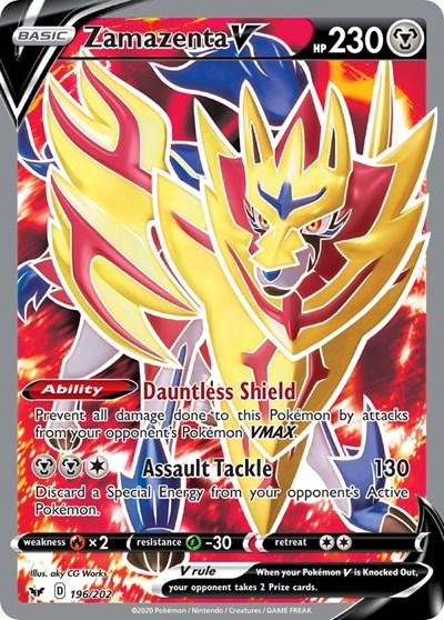 Zamazenta V - 196/202 (Ultra Rare) [SSH-196-UR]