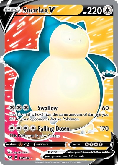 Snorlax V - 197/202 (Ultra Rare) [SSH-197-UR]