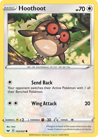 Hoothoot - 143/202 (Common) [SSH-143-C]