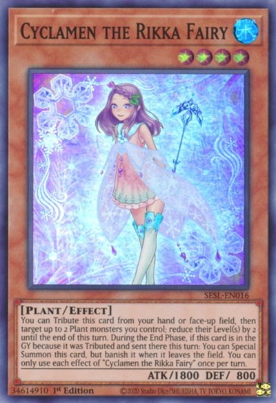 Cyclamen the Rikka Fairy (Super Rare) [SESL-EN016-SuR]