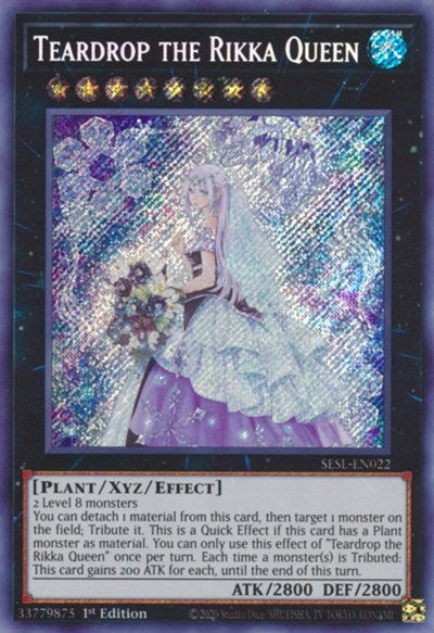 Teardrop the Rikka Queen (Secret Rare) [SESL-EN022-SeR]