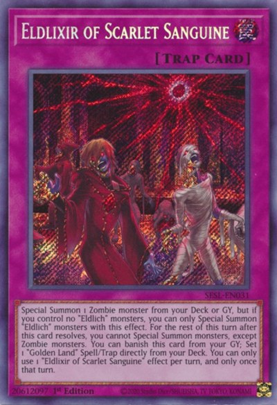 Eldlixir of Scarlet Sanguine (Secret Rare) [SESL-EN031-SeR]