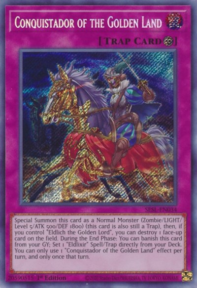 Conquistador of the Golden Land (Secret Rare) [SESL-EN034-SeR]