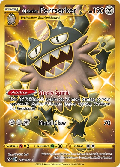 Galarian Perrserker - 205/192 (Secret Rare) [RCL-205-SR]