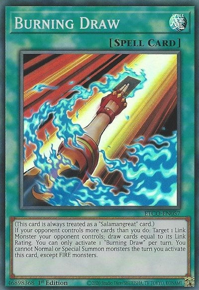 Burning Draw (Super Rare) [ETCO-EN057-SuR]