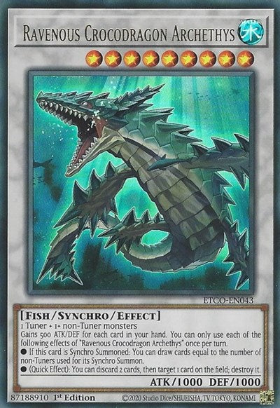 Ravenous Crocodragon Archethys (Ultra Rare) [ETCO-EN043-UR]