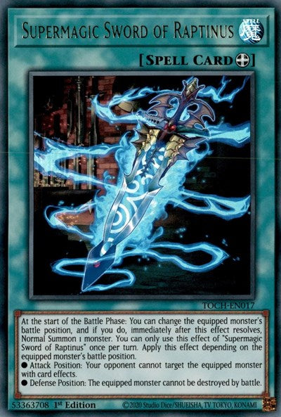 Supermagic Sword of Raptinus (Ultra Rare) [TOCH-EN017-UR]