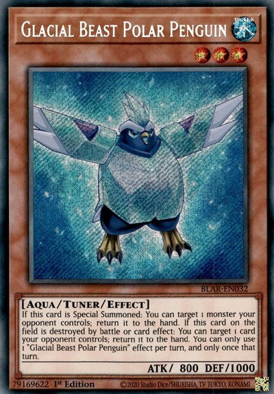 Glacial Beast Polar Penguin (Secret Rare) [BLAR-EN032-SeR]