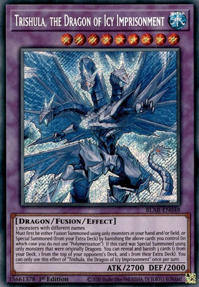 Trishula, the Dragon of Icy Imprisonment (Secret Rare) [BLAR-EN048-SeR]