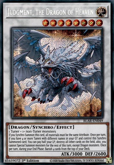 Judgment, the Dragon of Heaven (Secret Rare) [BLAR-EN049-SeR]