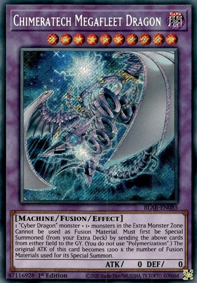 Chimeratech Megafleet Dragon (Secret Rare) [BLAR-EN085-SeR]