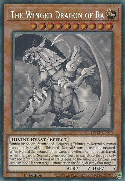 The Winged Dragon of Ra (Ghost Rare) [LED7-EN000-GR]